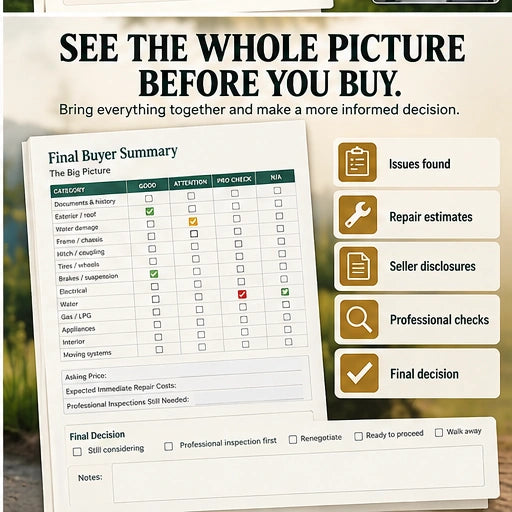 HitchLux Used RV & Travel Trailer Buyer Inspection Kit